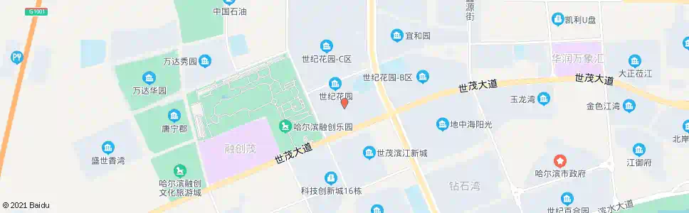 哈尔滨世纪花园A区_公交站地图_哈尔滨公交_妙搜公交查询2025