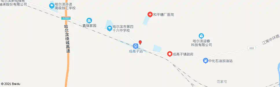 哈尔滨城高子政府_公交站地图_哈尔滨公交_妙搜公交查询2025