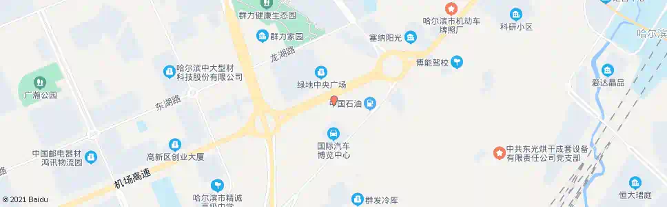哈尔滨国际汽车城(小西屯)_公交站地图_哈尔滨公交_妙搜公交查询2025