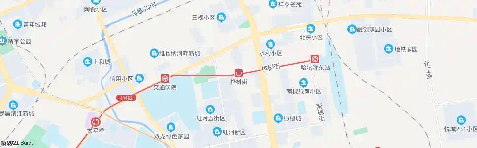 哈尔滨桦树街_公交站地图_哈尔滨公交_妙搜公交查询2025
