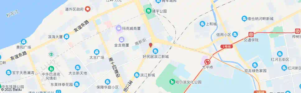 哈尔滨太古二十道街_公交站地图_哈尔滨公交_妙搜公交查询2025