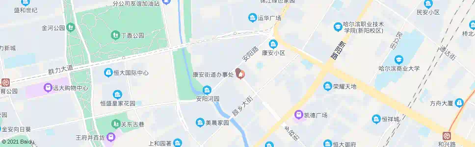 哈尔滨康安小区_公交站地图_哈尔滨公交_妙搜公交查询2025