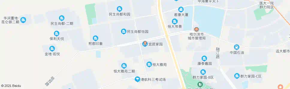 哈尔滨宜居家园_公交站地图_哈尔滨公交_妙搜公交查询2025