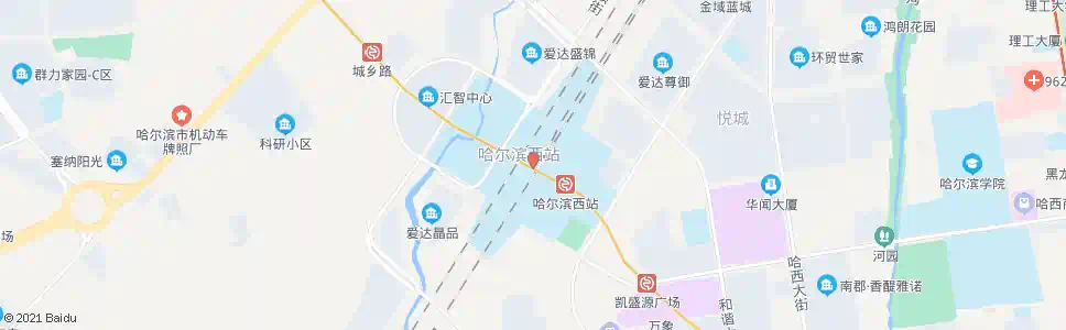 哈尔滨哈西站_公交站地图_哈尔滨公交_妙搜公交查询2025
