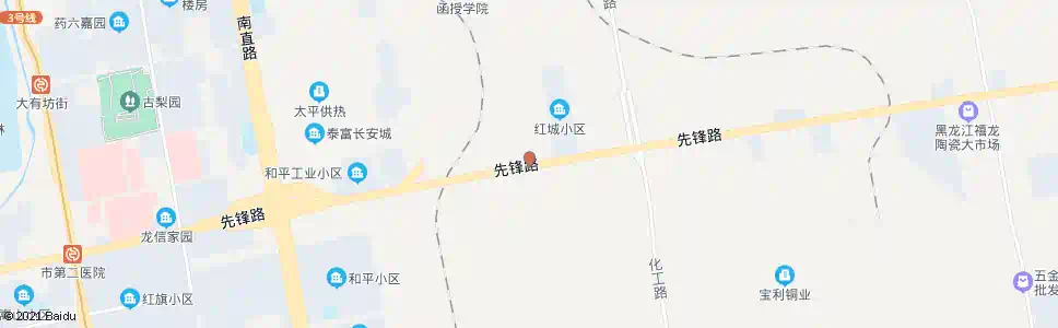 哈尔滨东棵街(先锋路路口)_公交站地图_哈尔滨公交_妙搜公交查询2025