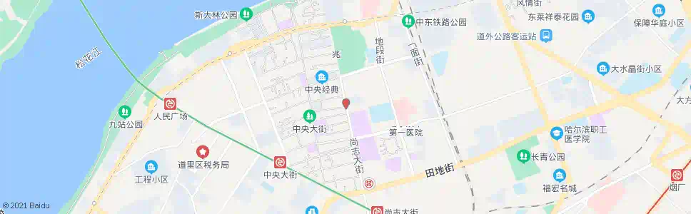 哈尔滨中国人寿保险公司(道里七道街)_公交站地图_哈尔滨公交_妙搜公交查询2025