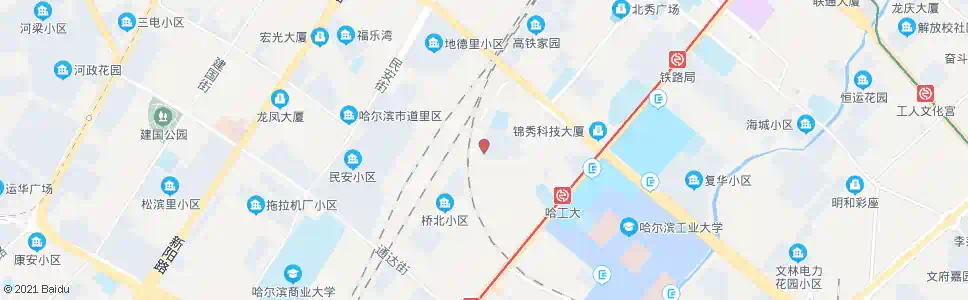 哈尔滨铁路第一小学_公交站地图_哈尔滨公交_妙搜公交查询2025