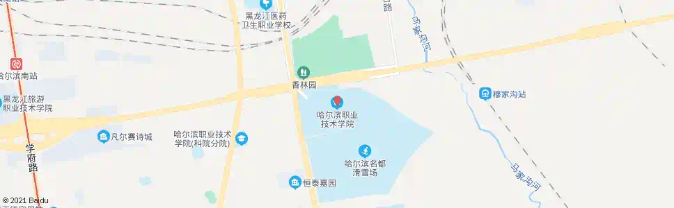 哈尔滨哈尔滨职业技术学院_公交站地图_哈尔滨公交_妙搜公交查询2025