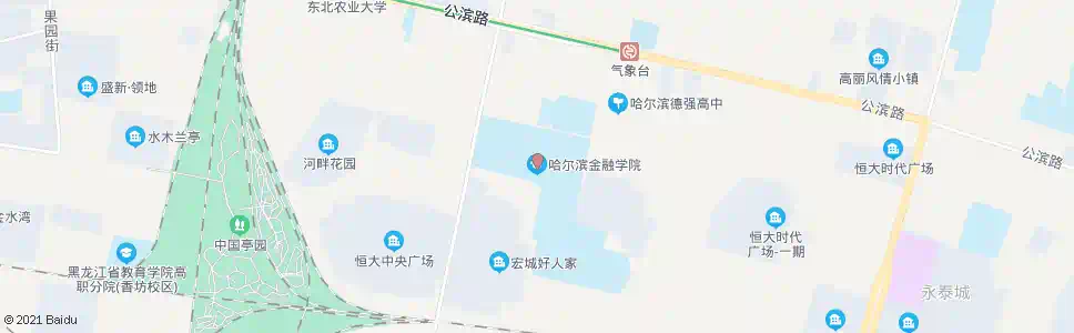 哈尔滨金融学院_公交站地图_哈尔滨公交_妙搜公交查询2025