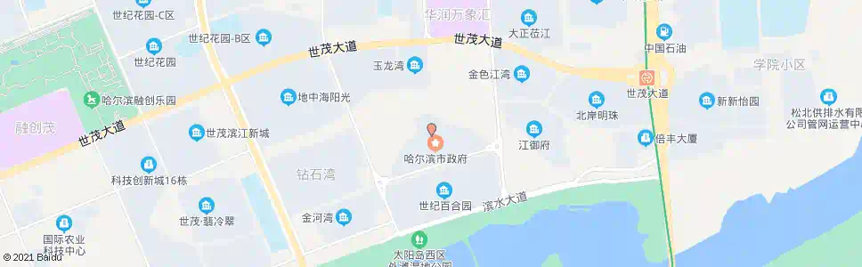 哈尔滨市政府大厦_公交站地图_哈尔滨公交_妙搜公交查询2025