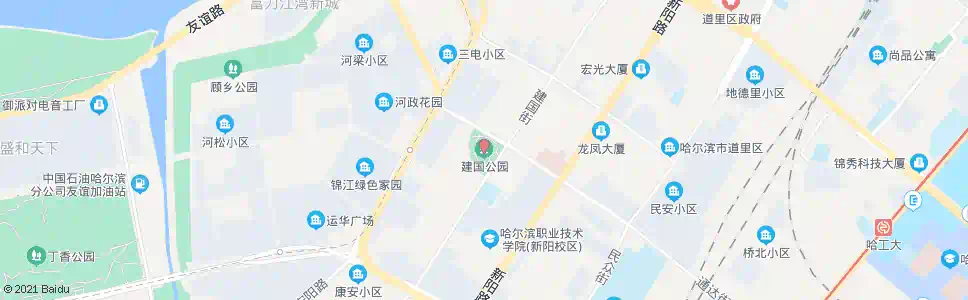 哈尔滨建国公园(通达街)_公交站地图_哈尔滨公交_妙搜公交查询2025