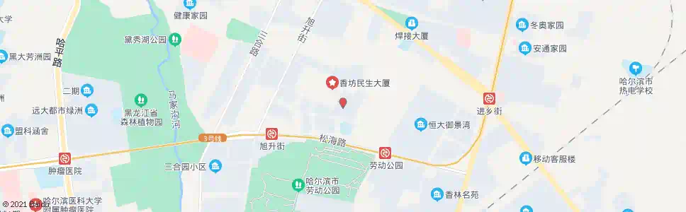 哈尔滨哈锅宿舍_公交站地图_哈尔滨公交_妙搜公交查询2025