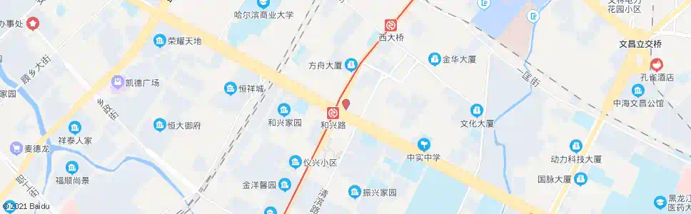 哈尔滨和兴商厦_公交站地图_哈尔滨公交_妙搜公交查询2025