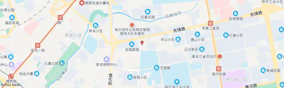 哈尔滨十三中学_公交站地图_哈尔滨公交_妙搜公交查询2025