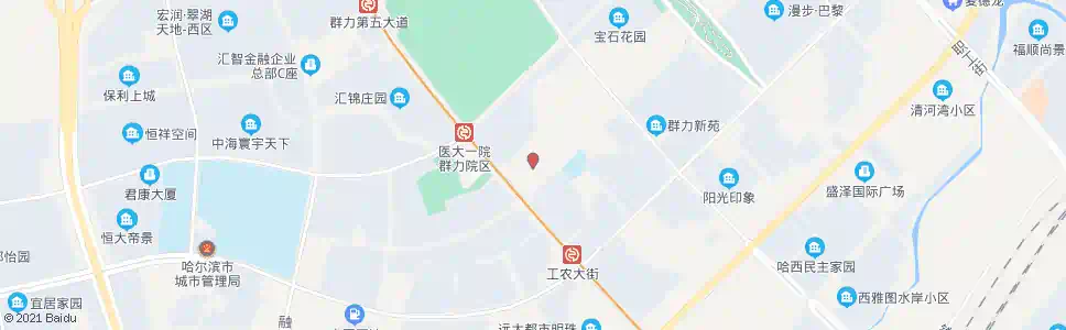 哈尔滨医大一院群力院区_公交站地图_哈尔滨公交_妙搜公交查询2025