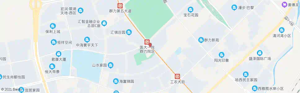 哈尔滨丽江路群力第六大道口_公交站地图_哈尔滨公交_妙搜公交查询2025