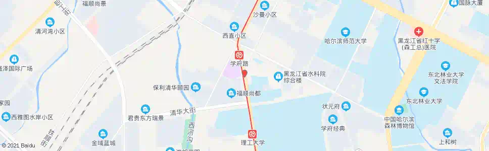 哈尔滨哈师大附中_公交站地图_哈尔滨公交_妙搜公交查询2025
