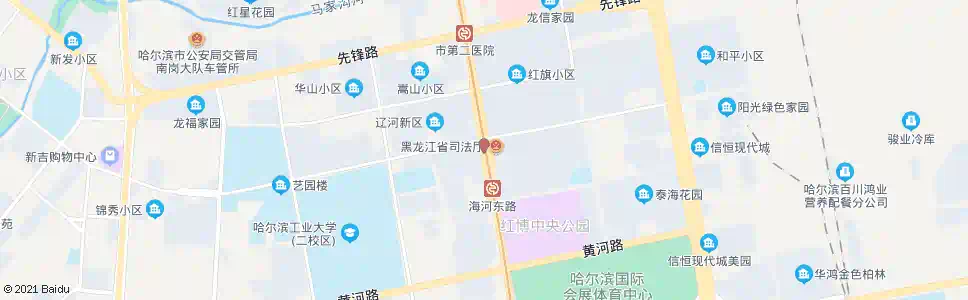 哈尔滨淮河路(红旗大街路口)_公交站地图_哈尔滨公交_妙搜公交查询2025