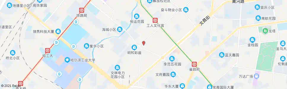 哈尔滨文明街_公交站地图_哈尔滨公交_妙搜公交查询2025