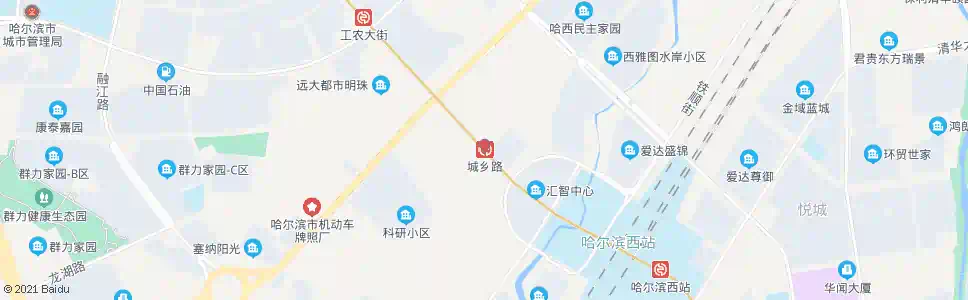 哈尔滨城乡路站_公交站地图_哈尔滨公交_妙搜公交查询2025