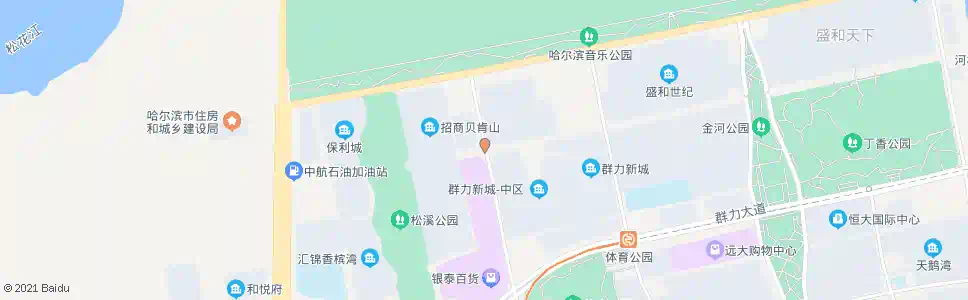 哈尔滨丽江路(群力第一大道路口)_公交站地图_哈尔滨公交_妙搜公交查询2025