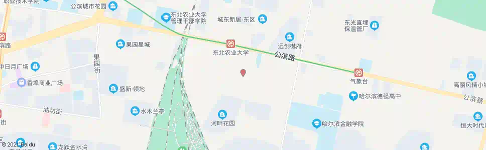 哈尔滨木材东街(公滨路道口)_公交站地图_哈尔滨公交_妙搜公交查询2025