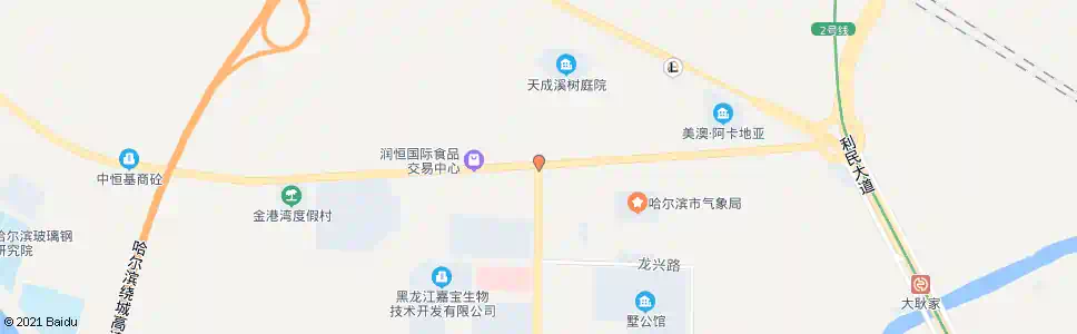 哈尔滨润恒大市场(翻身岗)_公交站地图_哈尔滨公交_妙搜公交查询2025
