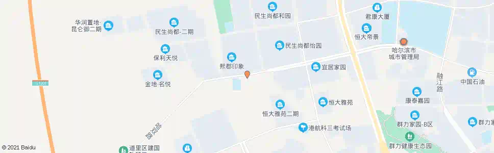 哈尔滨东明村_公交站地图_哈尔滨公交_妙搜公交查询2025