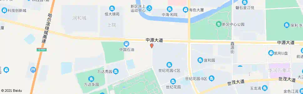 哈尔滨宏源街中源大道口_公交站地图_哈尔滨公交_妙搜公交查询2025