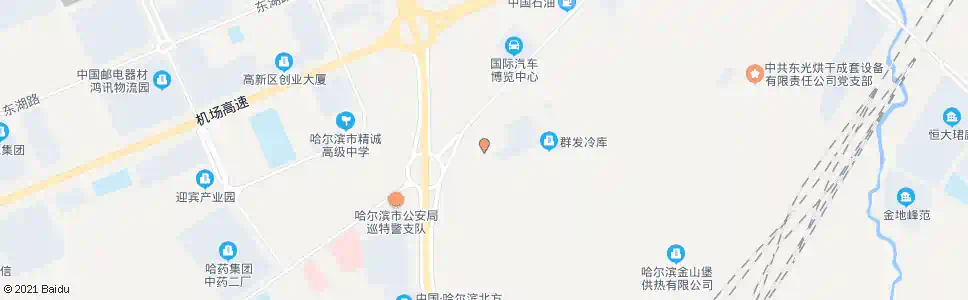 哈尔滨海宁皮革城东门_公交站地图_哈尔滨公交_妙搜公交查询2025