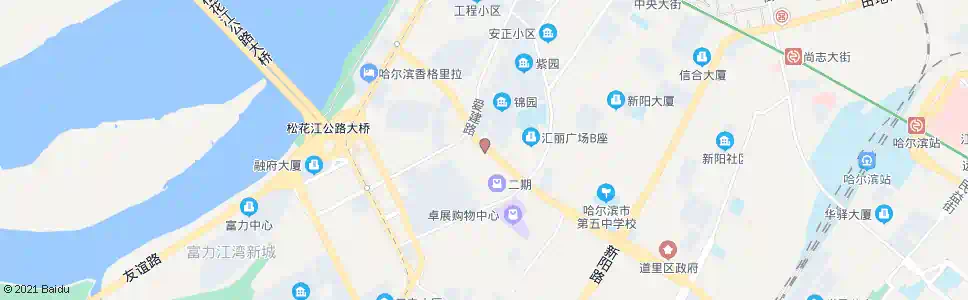 哈尔滨百联购物中心_公交站地图_哈尔滨公交_妙搜公交查询2025