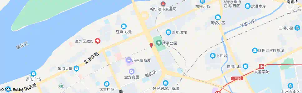 哈尔滨靖宇二十道街_公交站地图_哈尔滨公交_妙搜公交查询2025