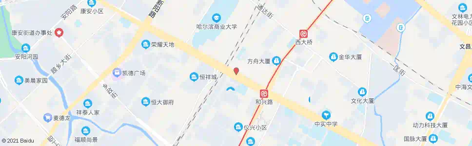 哈尔滨四十七中学_公交站地图_哈尔滨公交_妙搜公交查询2025