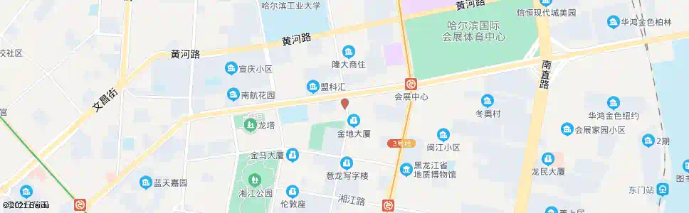 哈尔滨韩亚银行(市老龄委)_公交站地图_哈尔滨公交_妙搜公交查询2025