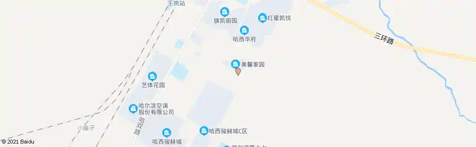 哈尔滨美馨家园_公交站地图_哈尔滨公交_妙搜公交查询2025