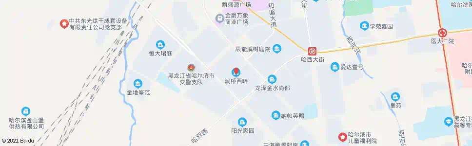 哈尔滨复旦街(涧桥西畔)_公交站地图_哈尔滨公交_妙搜公交查询2025