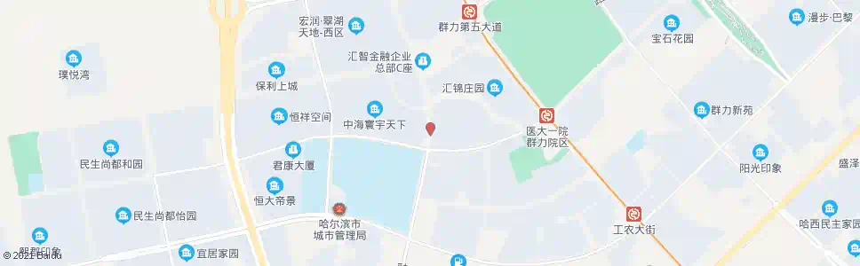 哈尔滨融江路(群力第六大道口)_公交站地图_哈尔滨公交_妙搜公交查询2025