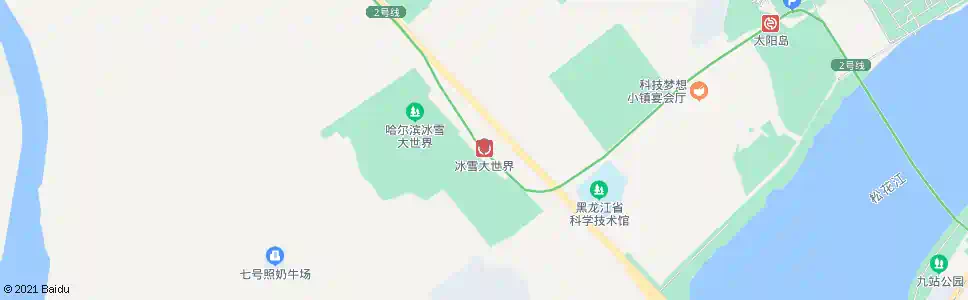 哈尔滨冰雪大世界_公交站地图_哈尔滨公交_妙搜公交查询2025