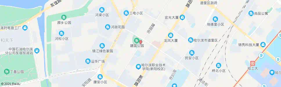 哈尔滨建国公园_公交站地图_哈尔滨公交_妙搜公交查询2025