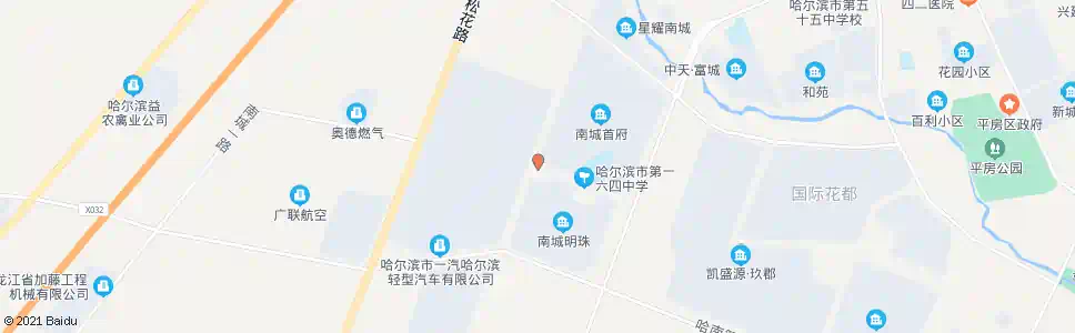 哈尔滨南城首府_公交站地图_哈尔滨公交_妙搜公交查询2025