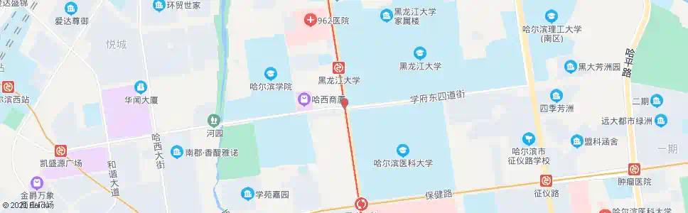哈尔滨学府路(中兴大道口)_公交站地图_哈尔滨公交_妙搜公交查询2025