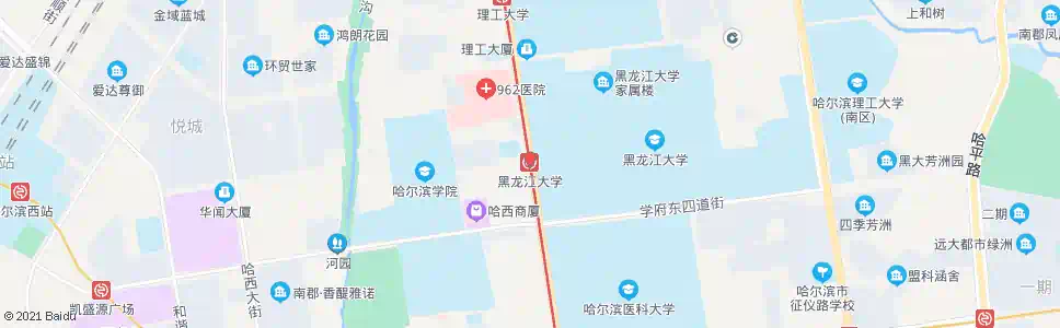 哈尔滨大学城_公交站地图_哈尔滨公交_妙搜公交查询2025