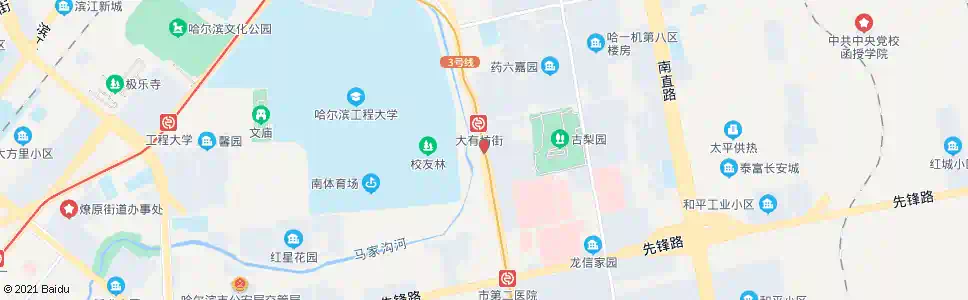 哈尔滨红平小区_公交站地图_哈尔滨公交_妙搜公交查询2025