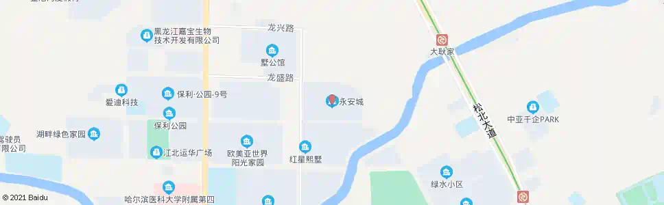 哈尔滨永安城_公交站地图_哈尔滨公交_妙搜公交查询2025