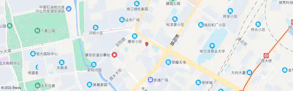 哈尔滨顾乡大街(康安路路口)_公交站地图_哈尔滨公交_妙搜公交查询2025