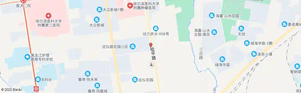 哈尔滨科研路(哈平路口)_公交站地图_哈尔滨公交_妙搜公交查询2025