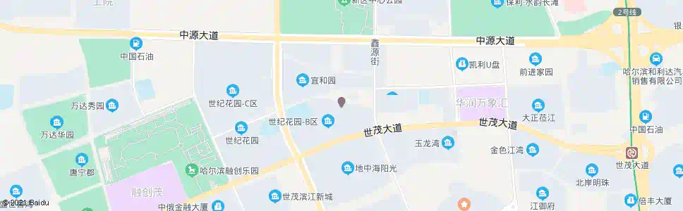 哈尔滨世纪花园2号门_公交站地图_哈尔滨公交_妙搜公交查询2025