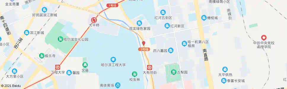 哈尔滨红河小区_公交站地图_哈尔滨公交_妙搜公交查询2025
