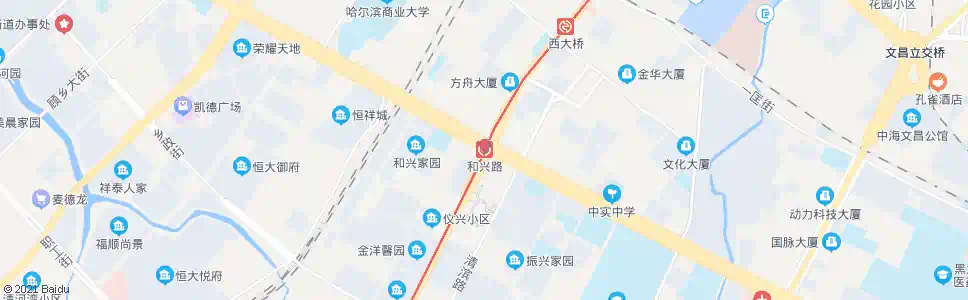 哈尔滨和兴路_公交站地图_哈尔滨公交_妙搜公交查询2025