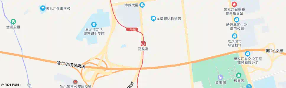 哈尔滨瓦盆窑_公交站地图_哈尔滨公交_妙搜公交查询2025